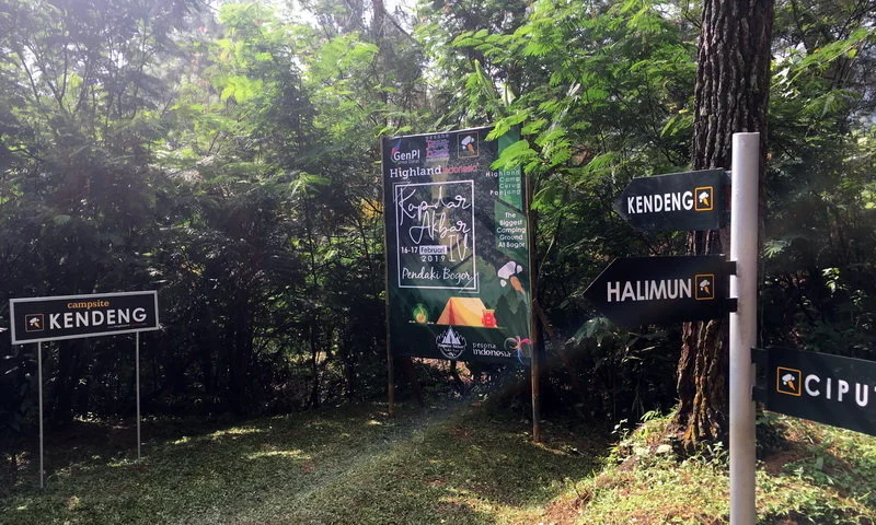 tempat camping di puncak