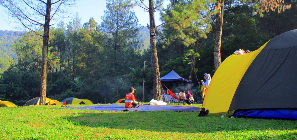 highland camp curug panjang tenda